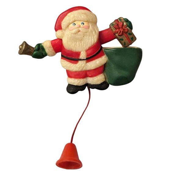 Fun World | Jewelry | 8s Plastic Moveable Santa Claus Broochchristmas ...